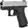 Glock 43X silver slide Pistole