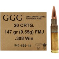 GGG .308 Win. Vollmantel 9,5g/147grs.