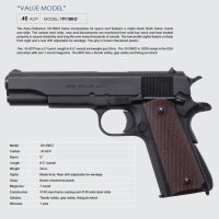 Auto-Ordnance 1911A1 GI Specs 5" (5 Zoll) .45Auto