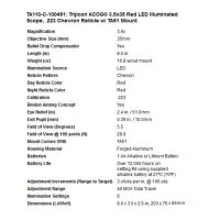 Trijicon ACOG 3.5x35 Chevron rot 223 m/TA51 .223Rem