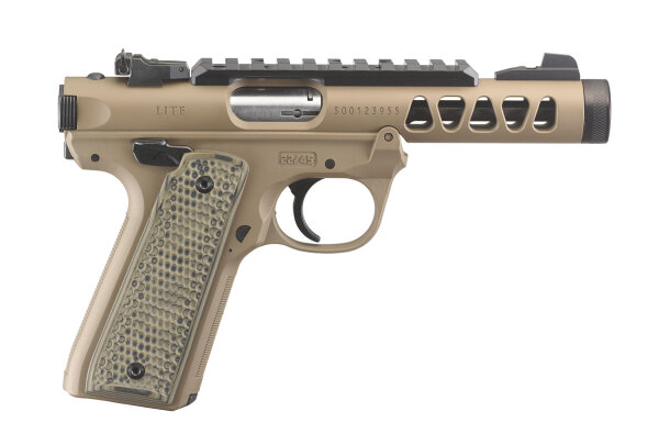 Ruger PISTOLE MARK IV 22/45 LITE .22 LR 4,4"/11,18CM FDE CERAKOTE 1/2"-28